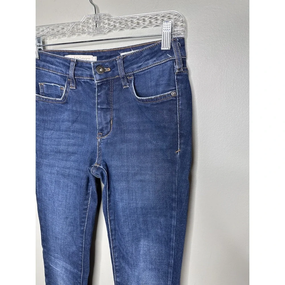 Pilcro Anthropologie‎ Jeans 26 Blue High-Rise Skinny Denim Cotton Stretch